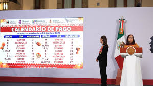 Calendario Pagos Pensión Bienestar