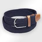 Ceinture tresse noire femme
