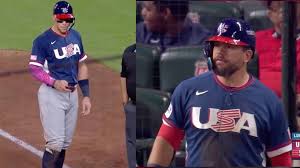Aaron Judge was giving Kyle Schwarber a scouting report during a Brazil mound visit and it was incredible