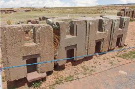 Megalithic structures at the archaeological site of Tiahuanaco,... | Download Scientific Diagram
