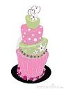 Topsy turvy cake clip art