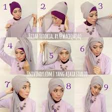 Image result for tutorial hijab