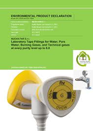 ENVIRONMENTAL PRODUCT DECLARATION Laboratory Taps-Fittings ...