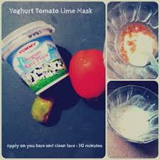 Image result for masker tomato bersama yogurt
