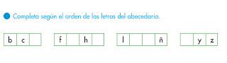 Resultado de imagen de el abecedario 2º primaria