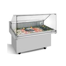 Vitrine réfrigérée pour poisson sur roulettes archivos ...