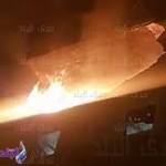 مصدر: اشتعال النيران بورشة احذية