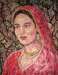 Portrait Of A Village Women Painting - portrait-of-a-village-women-arif-qureshi