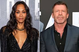Zoe Saldaña as Joe and Taylor Sheridan on Lioness