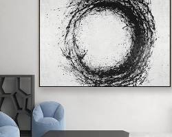 大きなキャンバスに印刷された絵画の画像