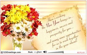 Success &amp; Prosperity On New Year! Free Business Greetings eCards ... via Relatably.com