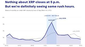 XRP شاهد ۲۳٪ از حجم معاملات درون‌زنجیره‌ای در یک پنجره معاملاتی سه‌ساعته است
