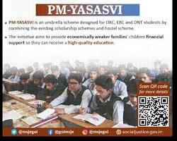 PM YASASVI scholarship scheme details and application banner, AI generated