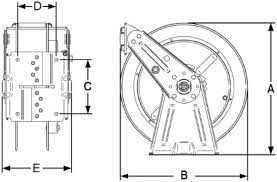 Reelcraft DP5635-OLP - 3/8" x 35 ft. Compact Dual Pedestal ...