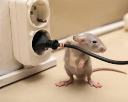 Image de entrepôt industriel protection nuisibles rats câbles électriques rongés risque incendie