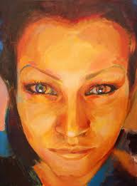 Corina Ionescu - Portrait of a young girl. Acryl on canvas, 600x800 mm - original_129325_lbg7X4D1VNrbTRyY4kCj8yW4V