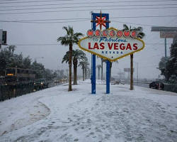 Image of Las Vegas, Nevada in winter