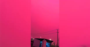 #VIDEO: Espectacular cielo rojizo ilumina la vista antes de tormenta.