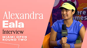 What was the key to the longest win of Alexandra Eala's career? | Miami interview