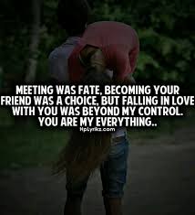 Meeting you was fate, becoming your friend was a choice, but ... via Relatably.com