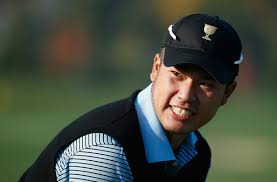 Hideki Matsuyama of Japan and the International Team waits on the practice ground prior to the start of The Presidents Cup at the Muirfield Village ... - Hideki%2BMatsuyama%2BPresidents%2BCup%2BPreviews%2Bv0S-mF8N31ol