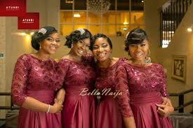 Image result for red gowns for bridesmaid in nigeria