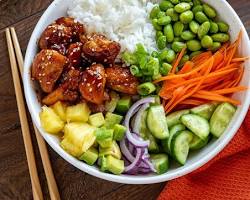 Image of Hawaiian Inspired Chicken Poke Bowl