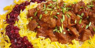 نتیجه تصویری برای خورش قیمه خلال و زرشک
