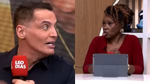 Leo Dias rebate ao vivo colega de programa: ‘Vai deixar eu falar? Se não der, eu saio’