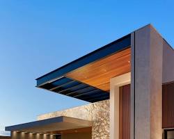 Imagem de Fachada de casa contemporânea com concreto