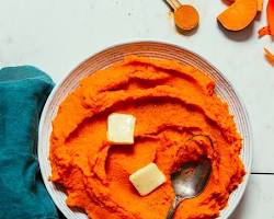 صورة mashed sweet potato and carrot