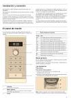 Instrucciones de uso horno microondas