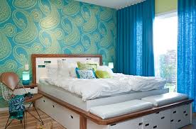Image result for Simple patterns help keep a bedroom