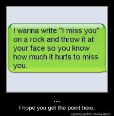 I Miss You Funny Quotes. QuotesGram via Relatably.com