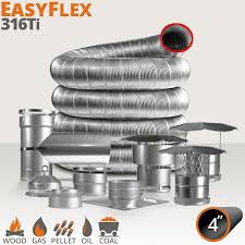 EasyFlex 316Ti Chimney Liner Components - 4" | Woodland Direct