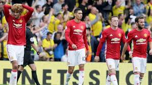 Image result for It was a frustrating afternoon for Zlatan Ibrahimovic (R) and Wayne Rooney.