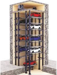 How does the rotary car parking system work? Its different ...