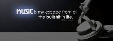 Music quotes facebook cover photos,Music is my escape from all the ... via Relatably.com