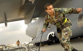 From the archives: An airman prepares to refuel a C-17 at Ramstein Air Base, 2007