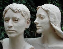 Terra cotta busts of two teenagers in London Terra cotta busts of two London teenagers: originally a bronze busts present idea from their father ... - L_terra_cotta_busts_%2520Anthony_and_Blanche