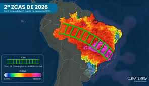 Segunda ZCAS de janeiro se forma nos próximos dias