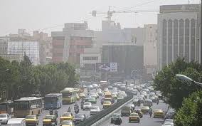 هوای تهران امروز هشتم آبان در مرز آلودگی
