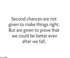 Second Chance Quotes on Pinterest | New Opportunity Quotes, Good ... via Relatably.com