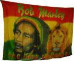 bob marley king of reggae flag