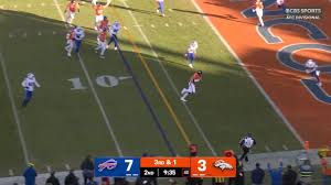 Bo Nix Throws Touchdown Pass To OL Frank Crum During Playoff Game vs Bills (VIDEO)
