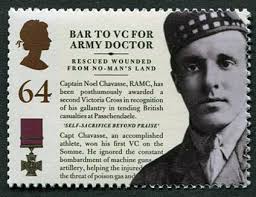 “The trials and triumphs of life will win us the unfading crown of glory given by God alone” Fr Paul Chavasse, Vice-Postulator of the Cause for the ... - Stamp-of-London-1908-Olympian-Noel-Chavasse-VC-and-Bar_medium