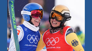 Daniela Maier of Germany wins Olympic gold in women's skicross ahead of Smith