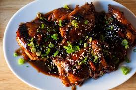 Soy-glazed chicken