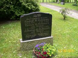 Grab von Andreas Hellmers (11.01.1898-15.02.1974), Friedhof Detern ...