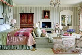 Image result for Traditional Guest Bedroom with interior wallpaper & Carpet